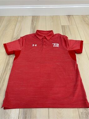 Under Armour Polo Shirt Mens LG Tom Brady TB12 Performance Football Short Sleeve
